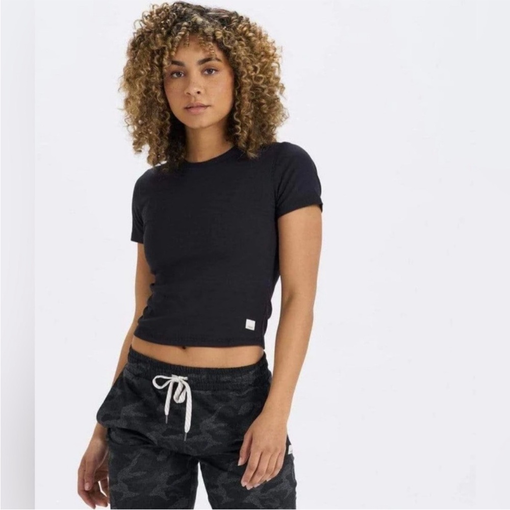 Vuori mudra blk S Ribbed t shirt